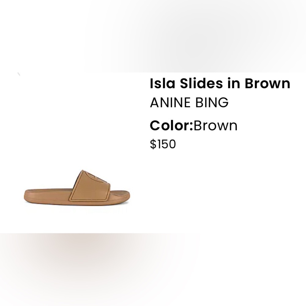 Anime Bing Isla Slide in Camel. size 36/6 - 6/12. BRAND NEW!
